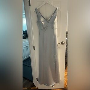 Amsale Bridesmaid Dress - Nicky (color: ice)